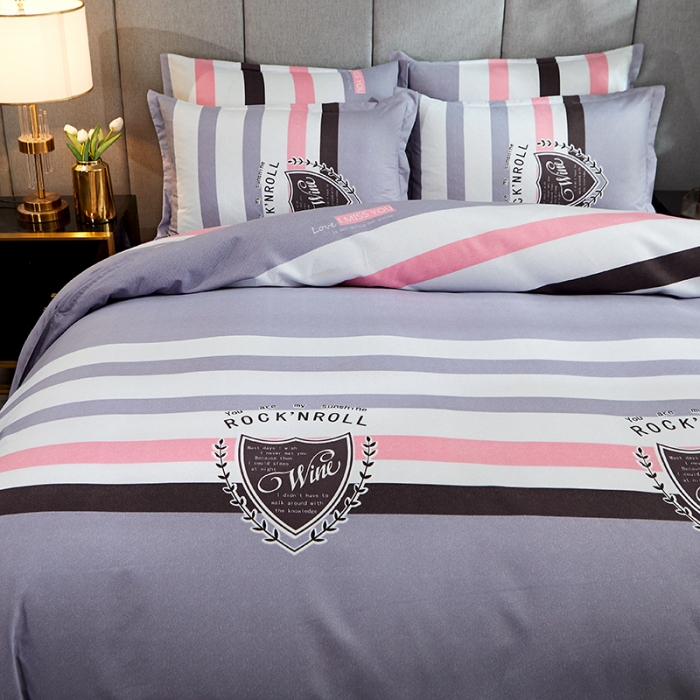 91家纺网 家纺一手货源 找家纺 艾裙海 2020新款斜纹加厚单被套 时尚英伦