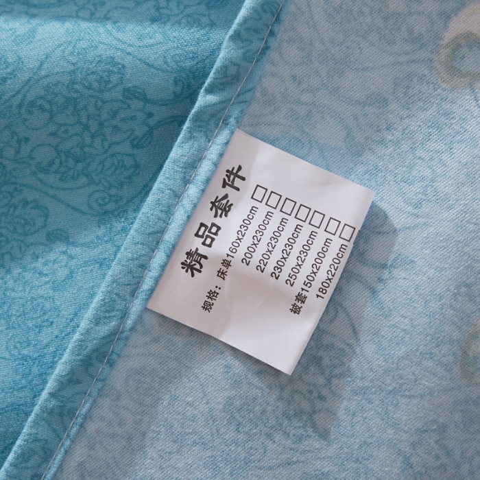 91家纺网 家纺一手货源 找家纺 艾裙海 2020新款斜纹加厚单被套 薇恋花语-兰