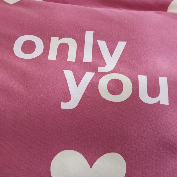 91家纺网 家纺一手货源 找家纺 艾裙海 2020新款斜纹加厚单被套 唯爱-红