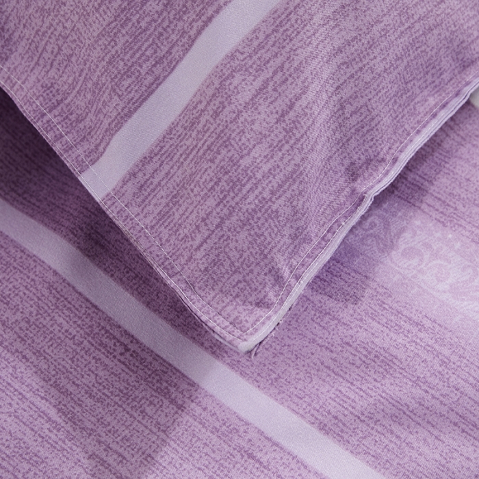 91家纺网 家纺一手货源 找家纺 艾裙海 2020新款斜纹加厚单被套 紫色恋花