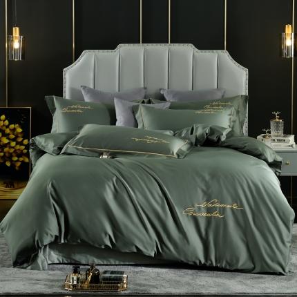 80支埃及长绒棉时尚绣四件套全棉四件套