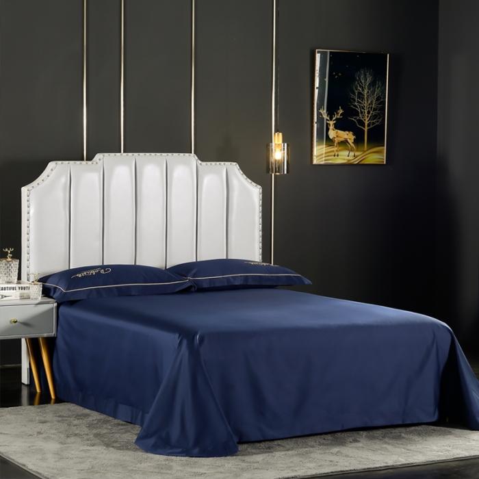 91家纺网 家纺一手货源 找家纺 80支埃及长绒棉时尚绣四件套全棉四件套