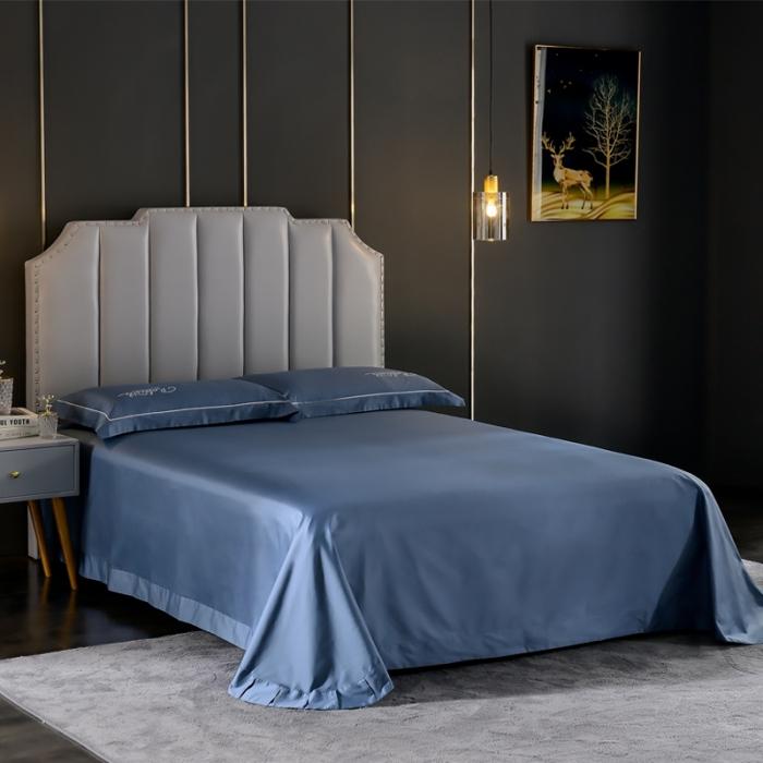 91家纺网 家纺一手货源 找家纺 80支埃及长绒棉时尚绣四件套全棉四件套