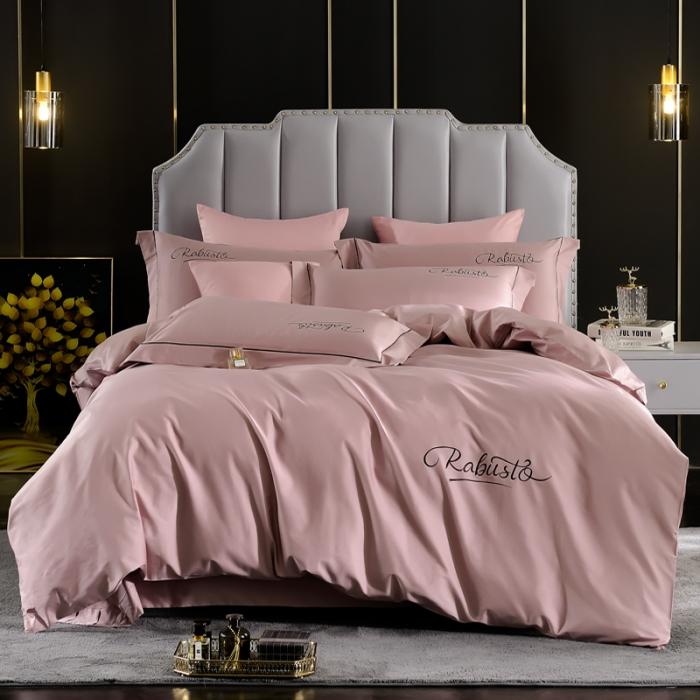 91家纺网 家纺一手货源 找家纺 80支埃及长绒棉时尚绣四件套全棉四件套