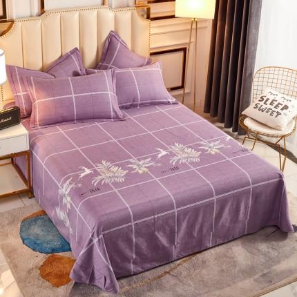 91家纺网 家纺一手货源 找家纺 （总）雲归梦 2020新款多规格全棉加厚磨毛单床单