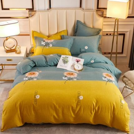 91家纺网 家纺一手货源 找家纺 （总）雲归梦 2020新款多规格全棉加厚磨毛单被套