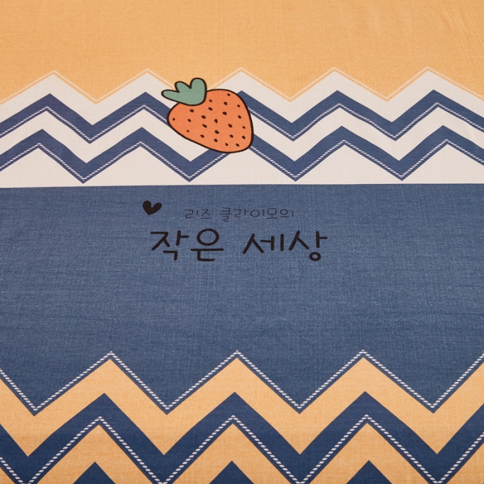 91家纺网 家纺一手货源 找家纺 雲归梦 2020新款多规格全棉加厚磨毛单床单 波西草莓-蓝