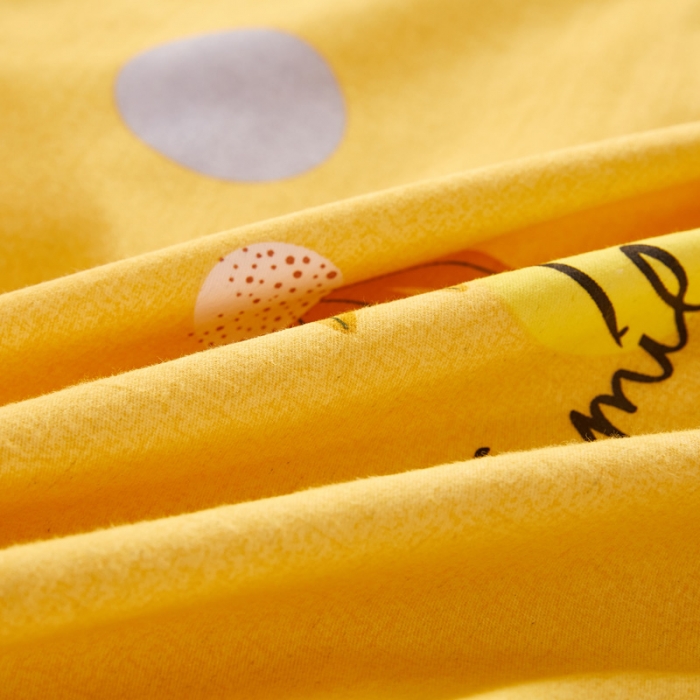 91家纺网 家纺一手货源 找家纺 雲归梦 2020新款多规格全棉加厚磨毛单床单 彩虹点-黄