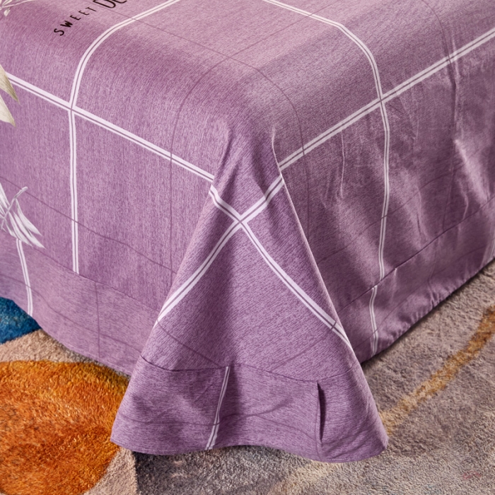 91家纺网 家纺一手货源 找家纺 雲归梦 2020新款多规格全棉加厚磨毛单床单 梦逸-粉