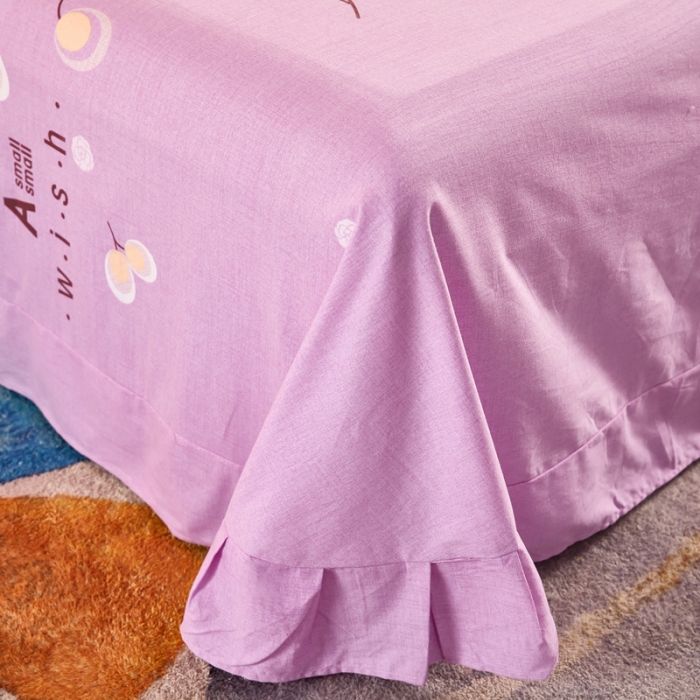 91家纺网 家纺一手货源 找家纺 雲归梦 2020新款多规格全棉加厚磨毛单床单 依依花梦-青