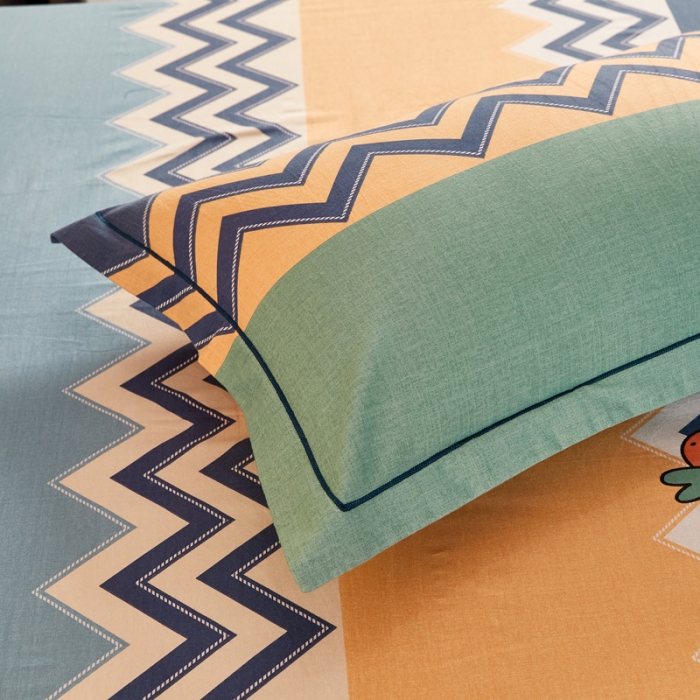 91家纺网 家纺一手货源 找家纺 雲归梦 2020新款多规格全棉加厚磨毛单枕套一对波西草莓-蓝