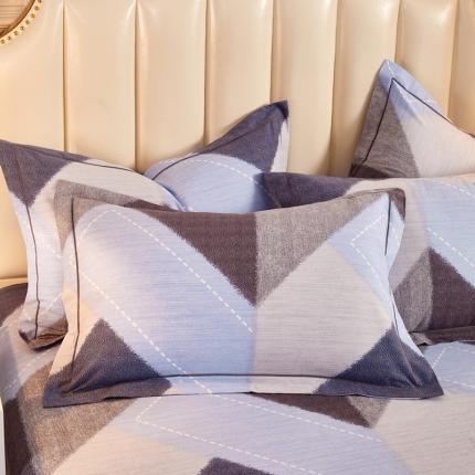 91家纺网 家纺一手货源 找家纺 雲归梦 2020新款多规格全棉加厚磨毛单枕套一对 城市密码