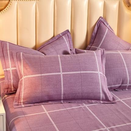 91家纺网 家纺一手货源 找家纺 雲归梦 2020新款多规格全棉加厚磨毛单枕套一对 梦逸-粉