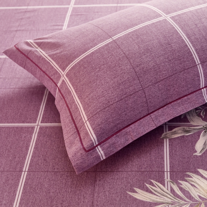 91家纺网 家纺一手货源 找家纺 雲归梦 2020新款多规格全棉加厚磨毛单枕套一对 梦逸-粉