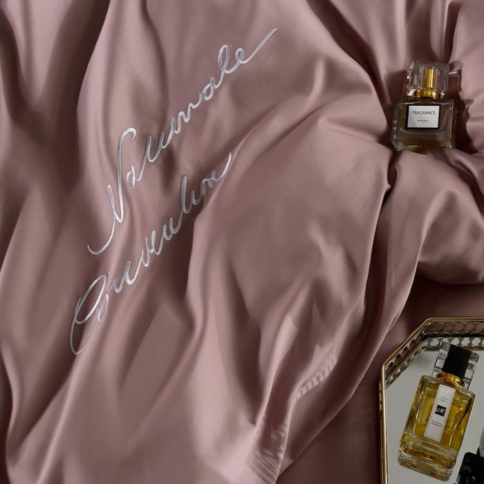 91家纺网 家纺一手货源 找家纺 80支埃及长绒棉时尚绣四件套全棉四件套