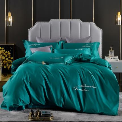 80支埃及长绒棉时尚绣四件套全棉四件套