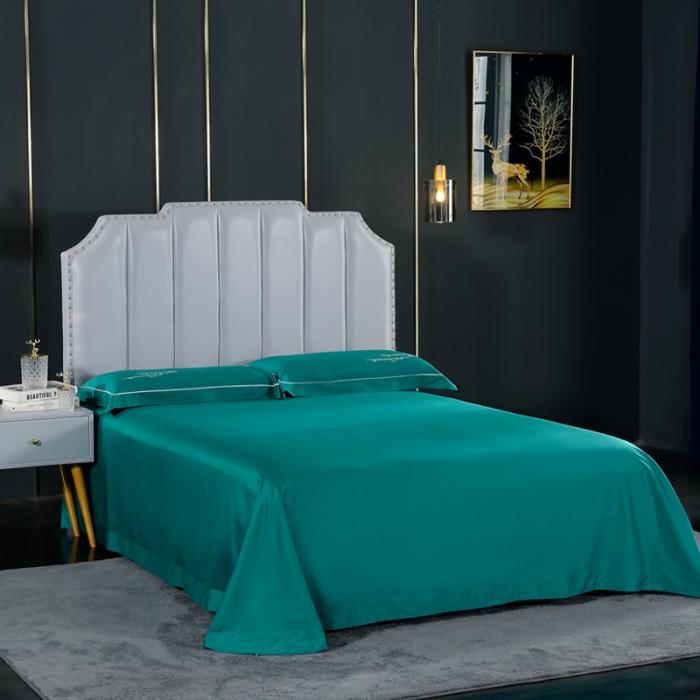 91家纺网 家纺一手货源 找家纺 80支埃及长绒棉时尚绣四件套全棉四件套