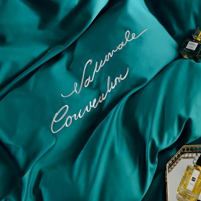 91家纺网 家纺一手货源 找家纺 80支埃及长绒棉时尚绣四件套全棉四件套