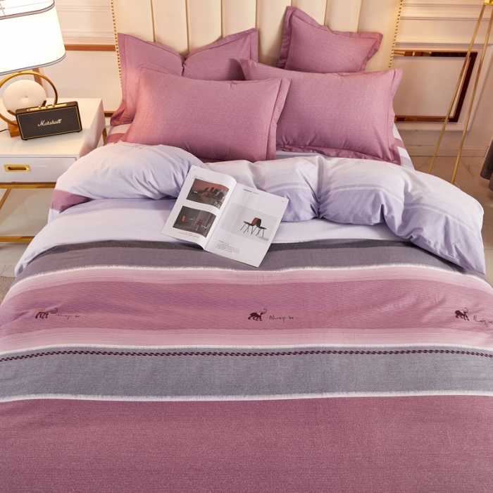 91家纺网 家纺一手货源 找家纺 雲归梦 2020新款多规格全棉加厚磨毛单被套 北境夜曲