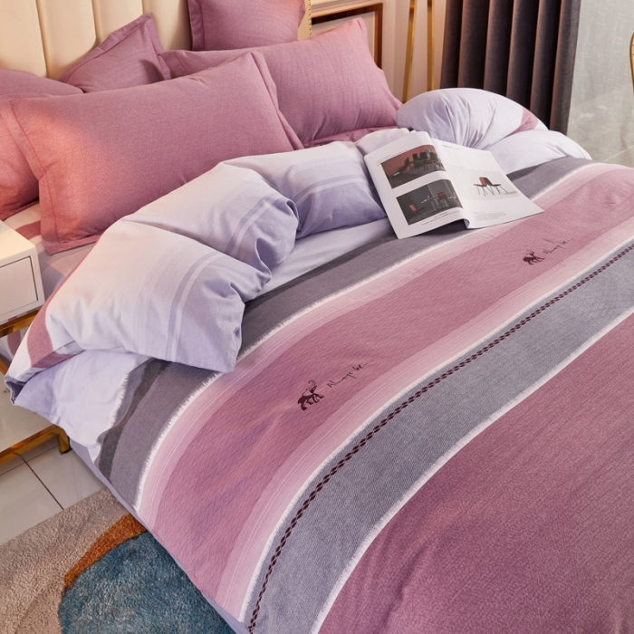 91家纺网 家纺一手货源 找家纺 雲归梦 2020新款多规格全棉加厚磨毛单被套 北境夜曲