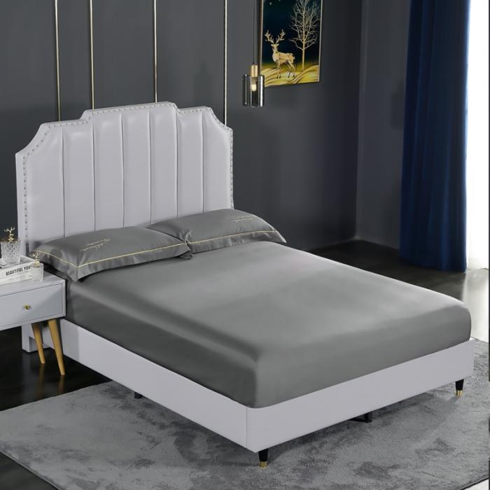 91家纺网 家纺一手货源 找家纺 80支埃及长绒棉时尚绣四件套全棉四件套