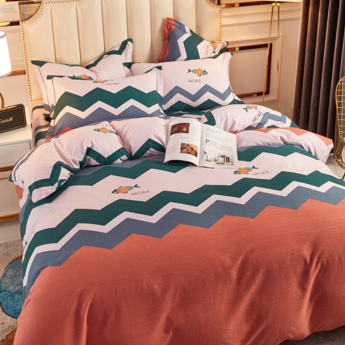 91家纺网 家纺一手货源 找家纺 雲归梦 2020新款多规格全棉加厚磨毛单被套 彩色乐园