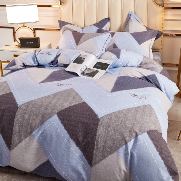 91家纺网 家纺一手货源 找家纺 雲归梦 2020新款多规格全棉加厚磨毛单被套 城市密码