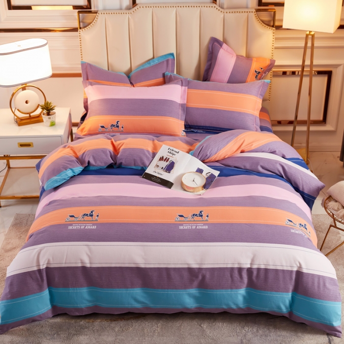 91家纺网 家纺一手货源 找家纺 雲归梦 2020新款多规格全棉加厚磨毛单被套 简约生活