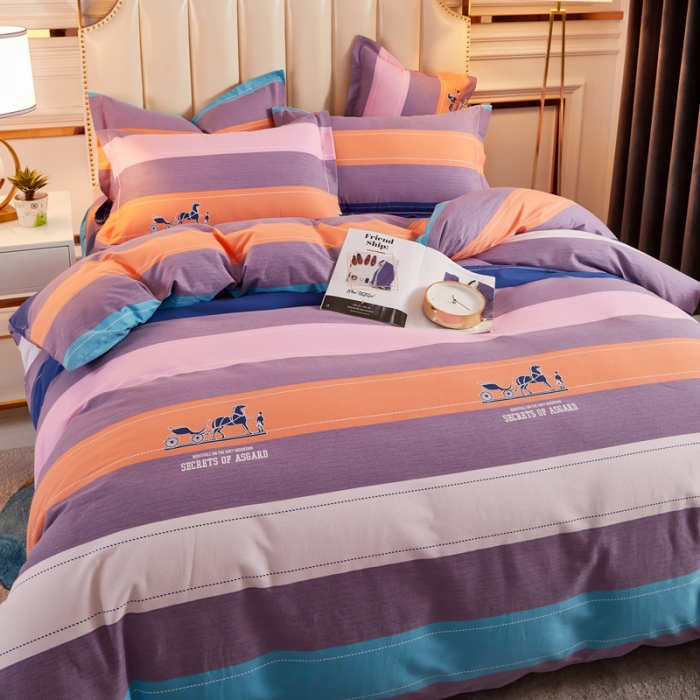 91家纺网 家纺一手货源 找家纺 雲归梦 2020新款多规格全棉加厚磨毛单被套 简约生活