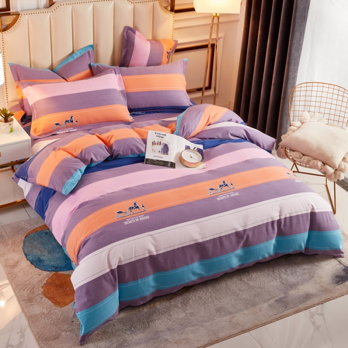 91家纺网 家纺一手货源 找家纺 雲归梦 2020新款多规格全棉加厚磨毛单被套 简约生活