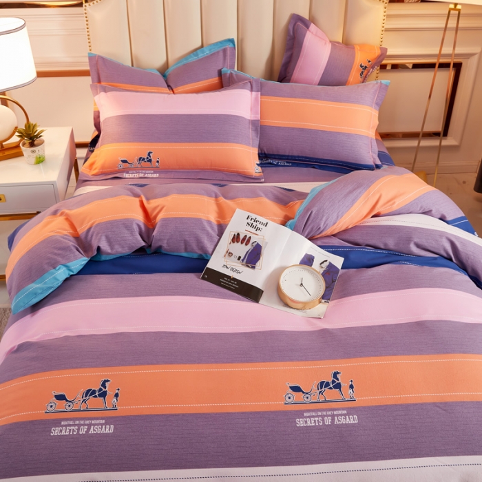 91家纺网 家纺一手货源 找家纺 雲归梦 2020新款多规格全棉加厚磨毛单被套 简约生活