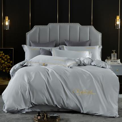 80支埃及长绒棉时尚绣四件套全棉四件套