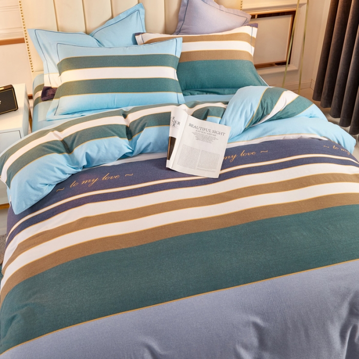 91家纺网 家纺一手货源 找家纺 雲归梦 2020新款多规格全棉加厚磨毛单被套 小资小调