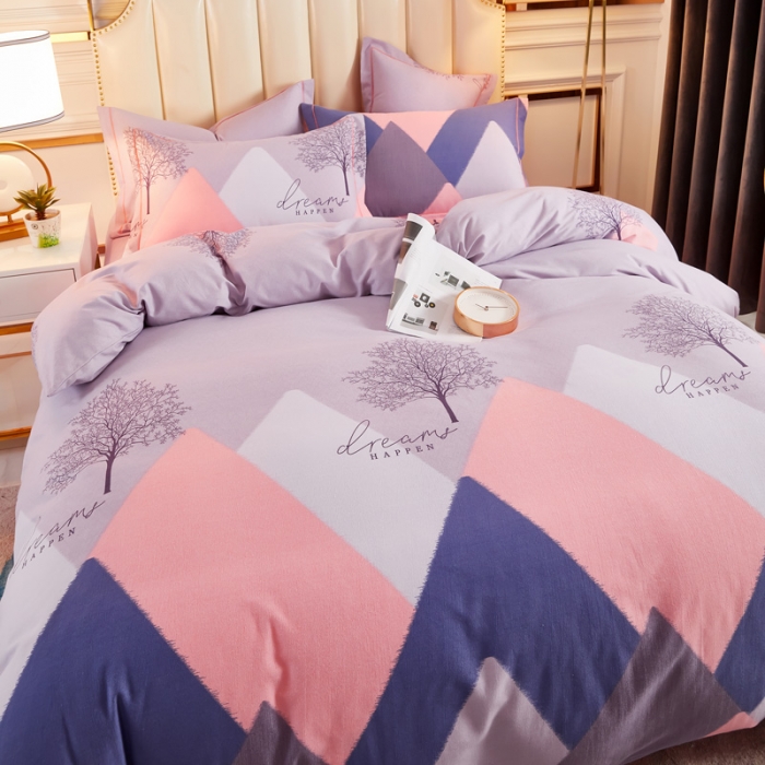 91家纺网 家纺一手货源 找家纺 雲归梦 2020新款多规格全棉加厚磨毛单被套 幸福树