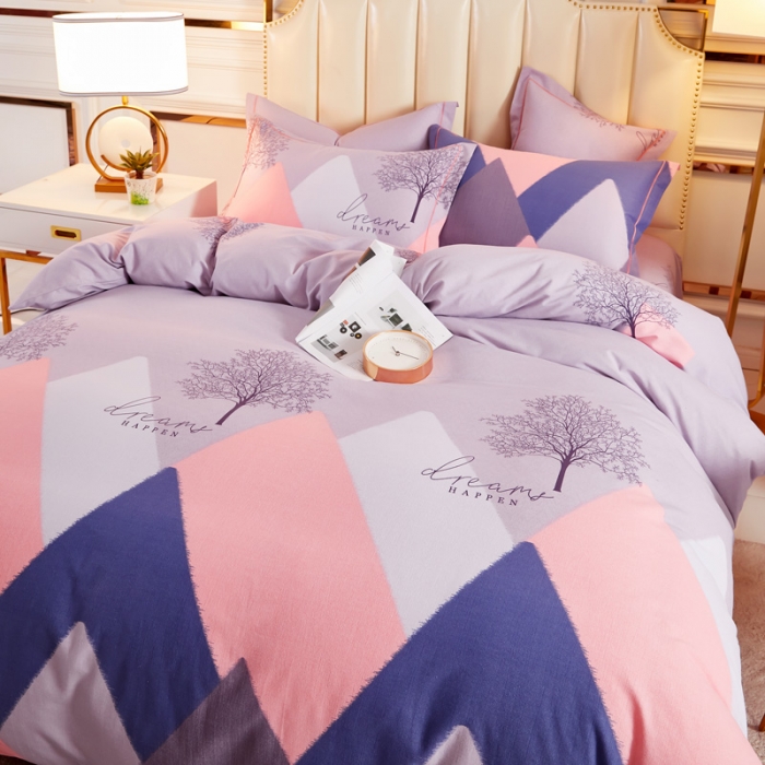 91家纺网 家纺一手货源 找家纺 雲归梦 2020新款多规格全棉加厚磨毛单被套 幸福树