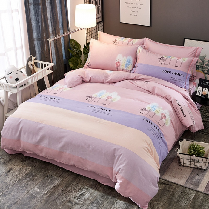 91家纺网 家纺一手货源 找家纺 雲归梦 2020新款多规格全棉加厚磨毛单被套 幸福小世界