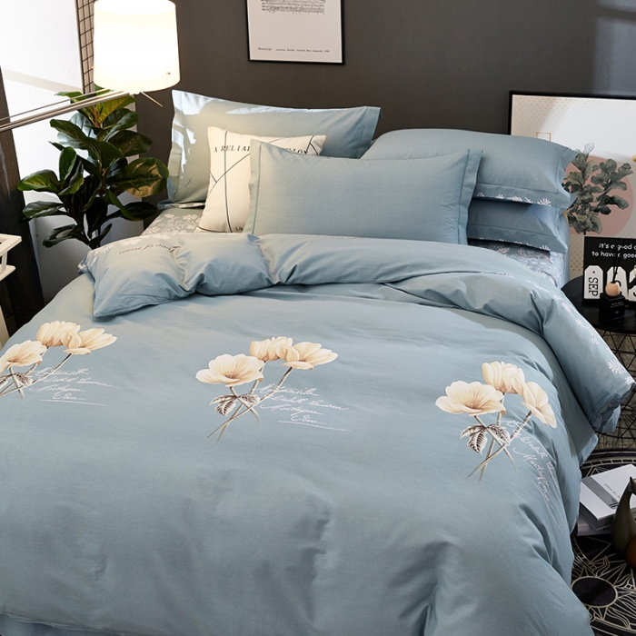 91家纺网 家纺一手货源 找家纺 雲归梦 2020新款多规格全棉加厚磨毛单被套 伊莲娜