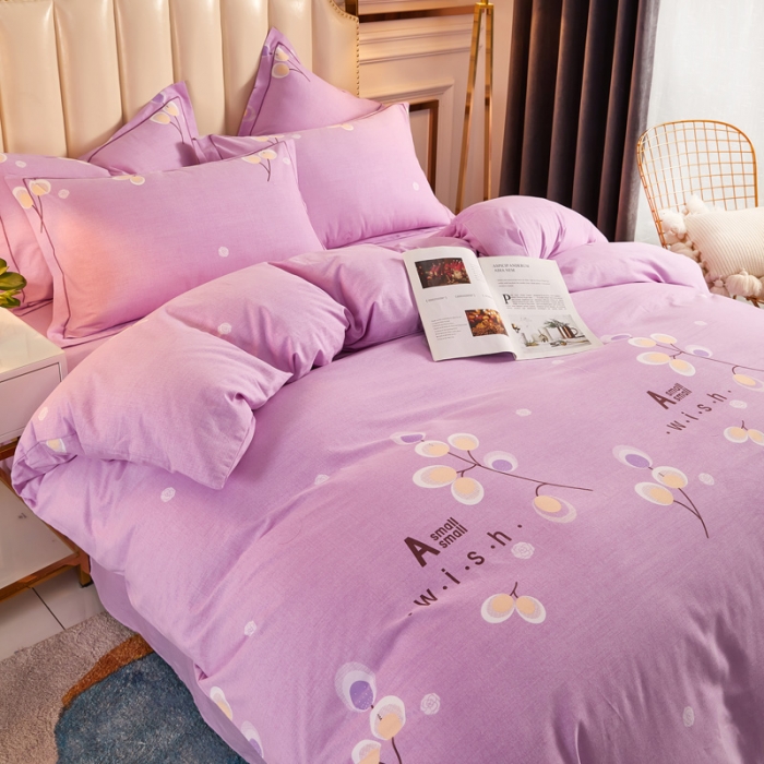 91家纺网 家纺一手货源 找家纺 雲归梦 2020新款多规格全棉加厚磨毛单被套 依依花梦-青