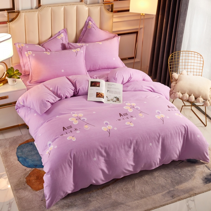 91家纺网 家纺一手货源 找家纺 雲归梦 2020新款多规格全棉加厚磨毛单被套 依依花梦-青