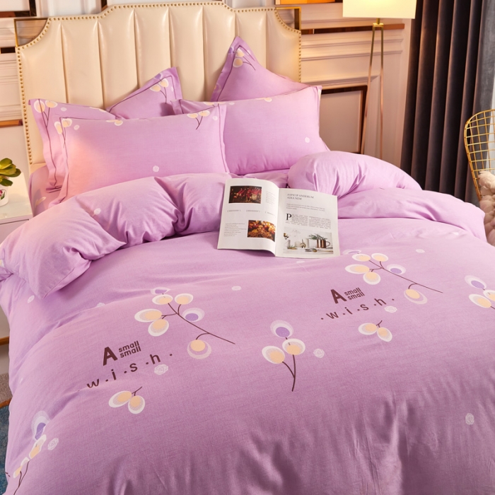 91家纺网 家纺一手货源 找家纺 雲归梦 2020新款多规格全棉加厚磨毛单被套 依依花梦-青