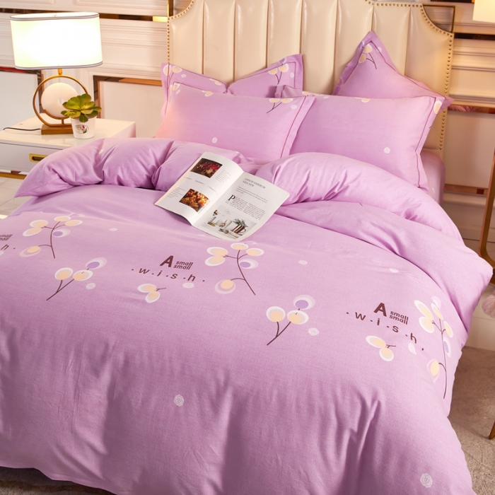 91家纺网 家纺一手货源 找家纺 雲归梦 2020新款多规格全棉加厚磨毛单被套 依依花梦-青