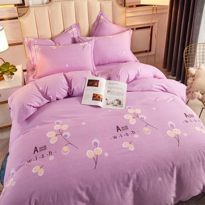 91家纺网 家纺一手货源 找家纺 雲归梦 2020新款多规格全棉加厚磨毛单被套 依依花梦-青