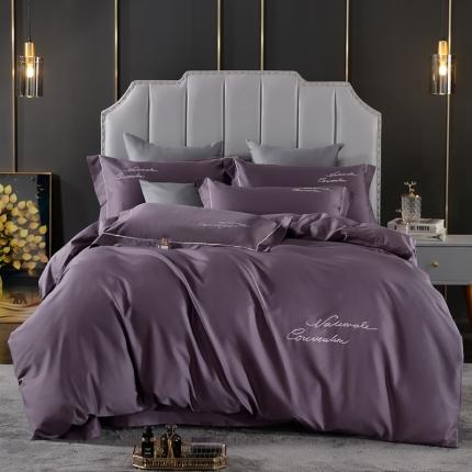 80支埃及长绒棉时尚绣四件套全棉四件套