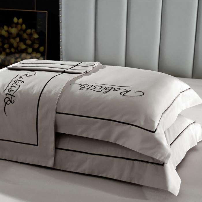 91家纺网 家纺一手货源 找家纺 80支埃及长绒棉时尚绣四件套全棉四件套