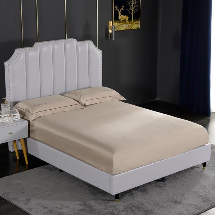 91家纺网 家纺一手货源 找家纺 80支埃及长绒棉时尚绣四件套全棉四件套