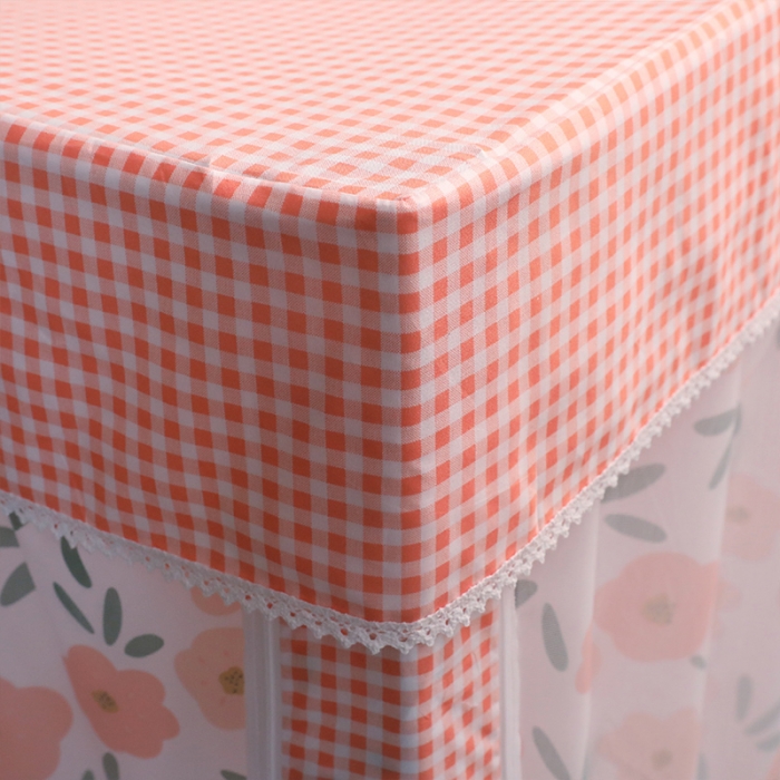 91家纺网 家纺一手货源 找家纺 新太阳 2022新款碎花学生床帘蚊帐 繁花似锦-粉玉