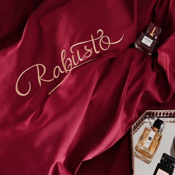 91家纺网 家纺一手货源 找家纺 80支埃及长绒棉时尚绣四件套全棉四件套