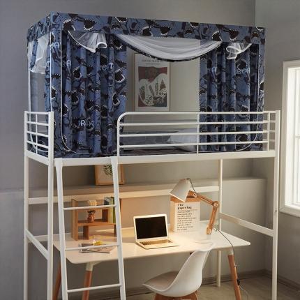 91家纺网 家纺一手货源 找家纺 （总）新太阳 2022新款宿舍床帘鲨鱼手势蚊帐