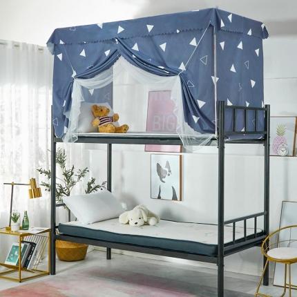 91家纺网 家纺一手货源 找家纺 （总）安金蚊帐 2020新款床帘系带款防蚊遮光学生蚊帐