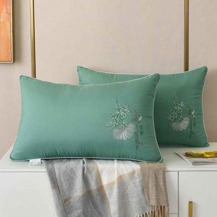 91家纺网 家纺一手货源 找家纺 （总）九州枕芯 2020新款立体绣花艾草抑菌枕